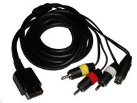 S-video/AV cable for PS2/PS3 Sony Playstation (gold plate)